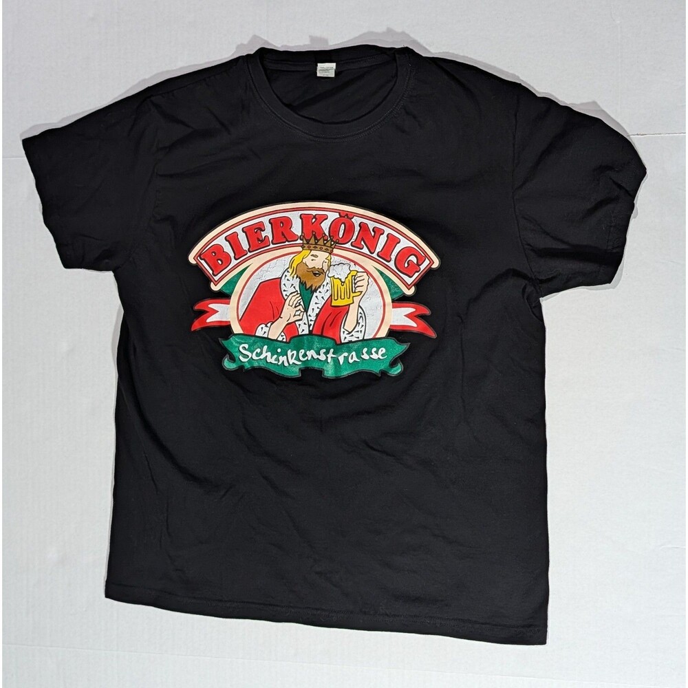 Vintage Bierkonig Schinkenstrasse Beer T Shirt